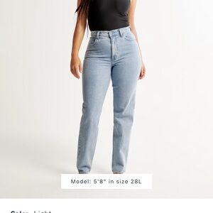 Abercrombie and fitch curve love 90s straight jean size 31/12